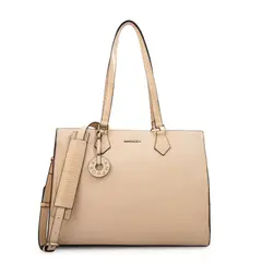 AMPHORA - Cartera tote porta notebook nila grande blanco crudo