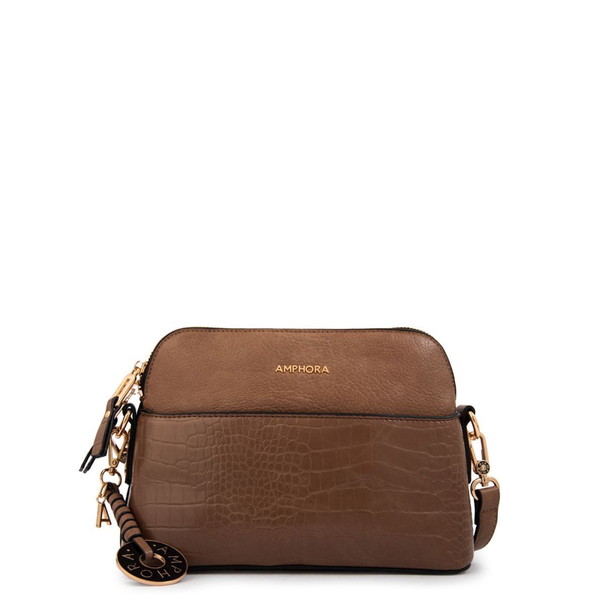 AMPHORA - Cartera bandolera genova pequeña café