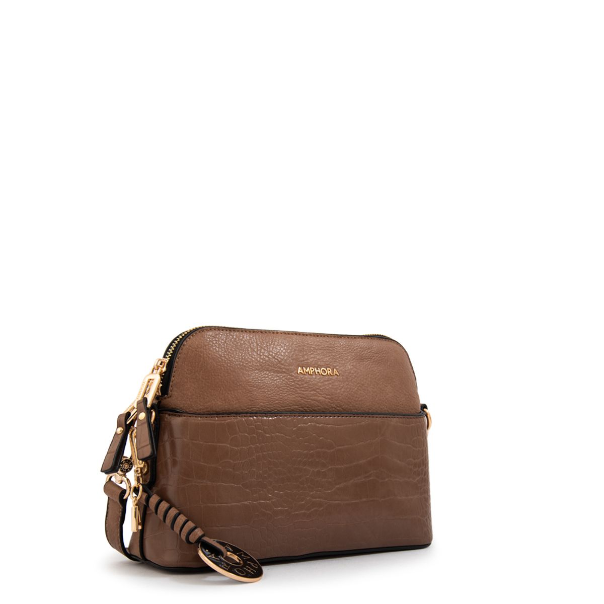 AMPHORA - Cartera bandolera genova pequeña café