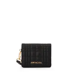 AMPHORA - Tarjetero dolly pequeña negro