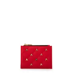 AMPHORA - Monedero tarjetero daniza pequeña rojo