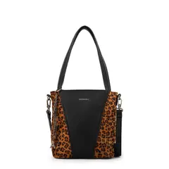 AMPHORA - Cartera bandolera miriam mediana animal print