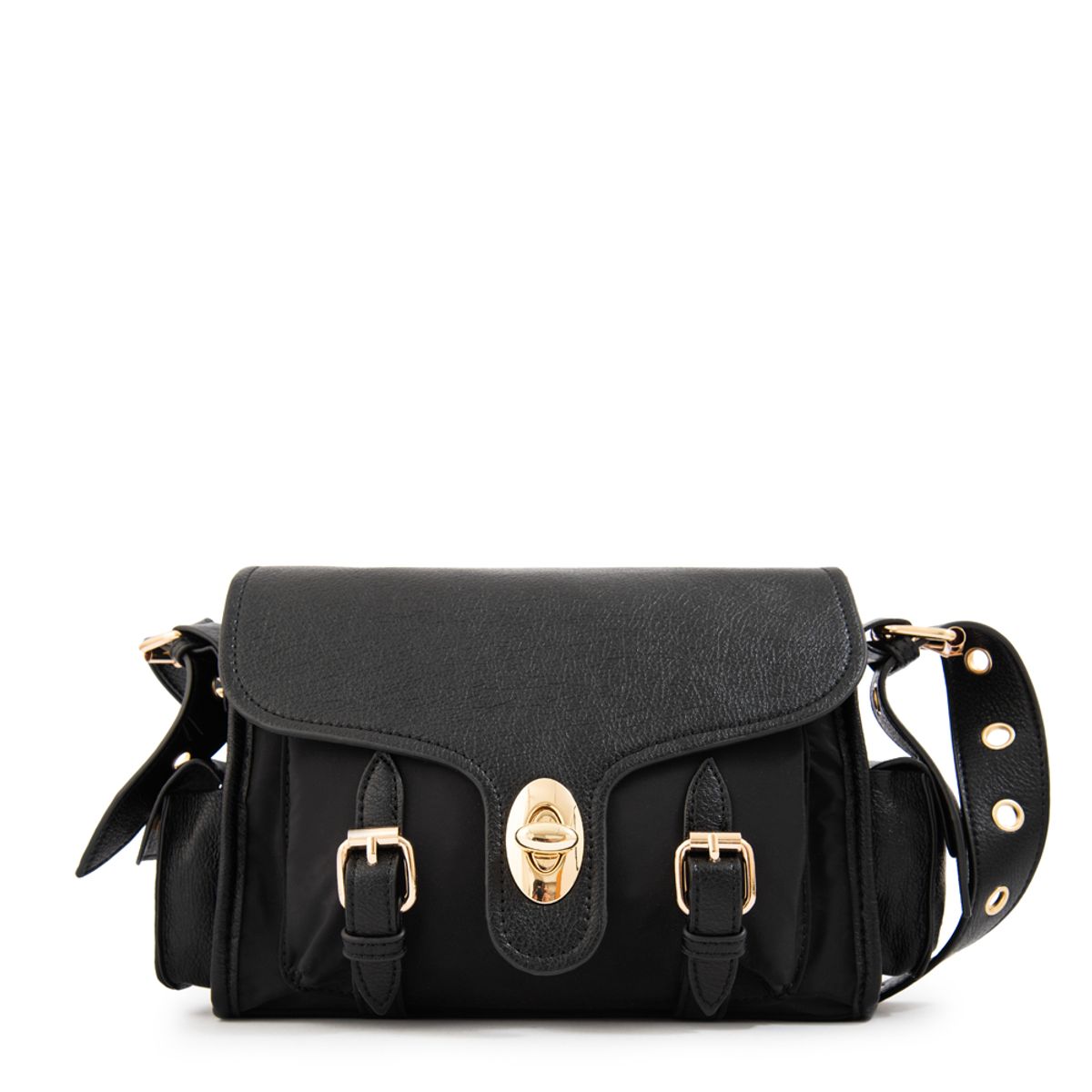 AMPHORA - Cartera bandolera marifer mediana negro especial