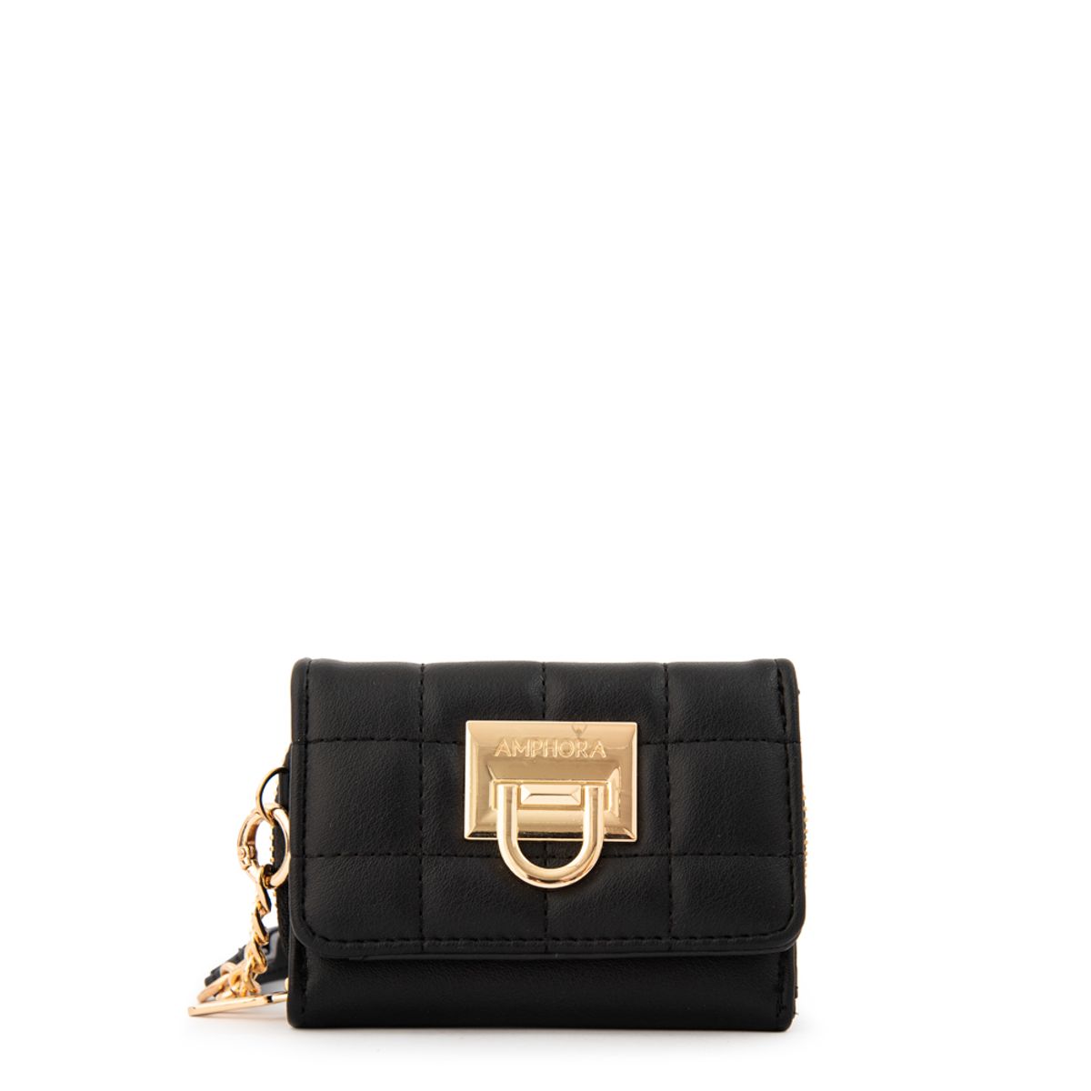 AMPHORA - Billetera grecia pequeña negro