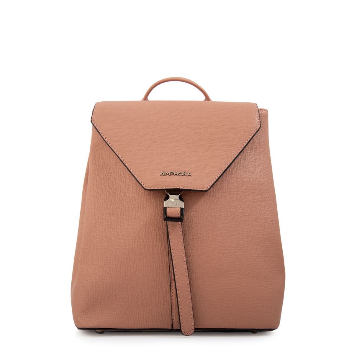 AMPHORA - Mochila con tapa dayla mediana rosa viejo