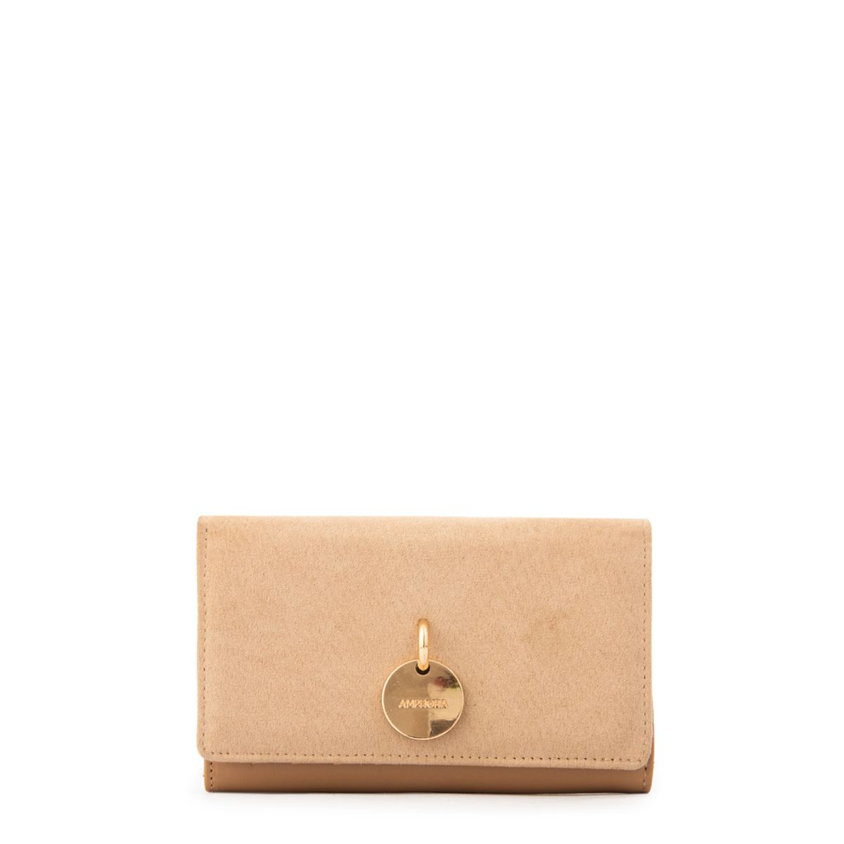 AMPHORA - Billetera maggie mediana beige