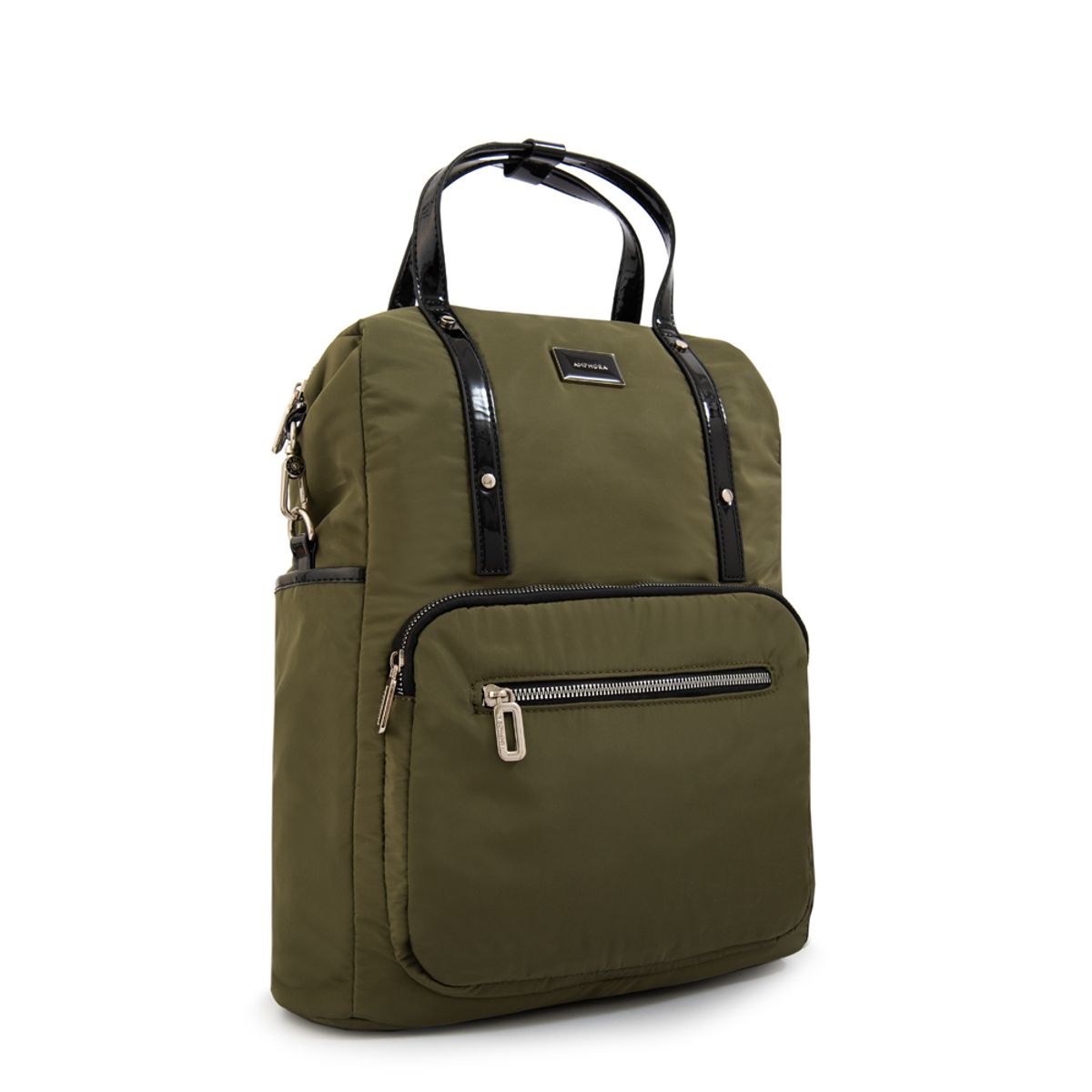 AMPHORA - Mochila porta notebook cecilia grande verde oliva