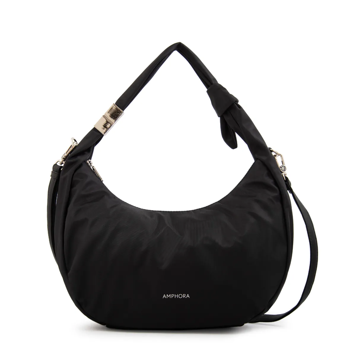 AMPHORA - Cartera corte oval olivia grande negro