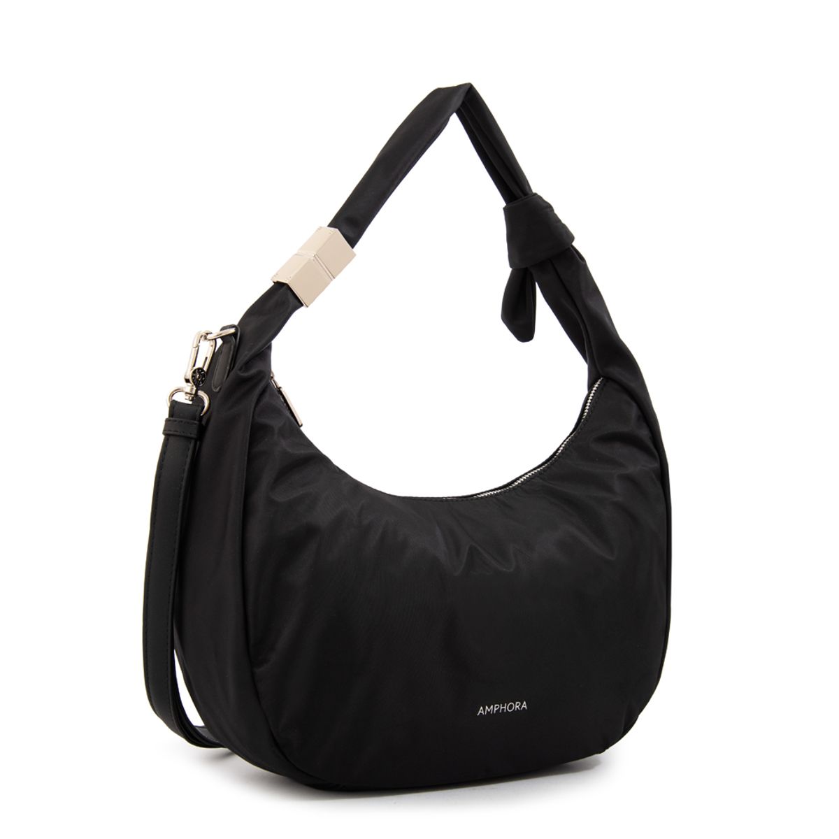 AMPHORA - Cartera corte oval olivia grande negro