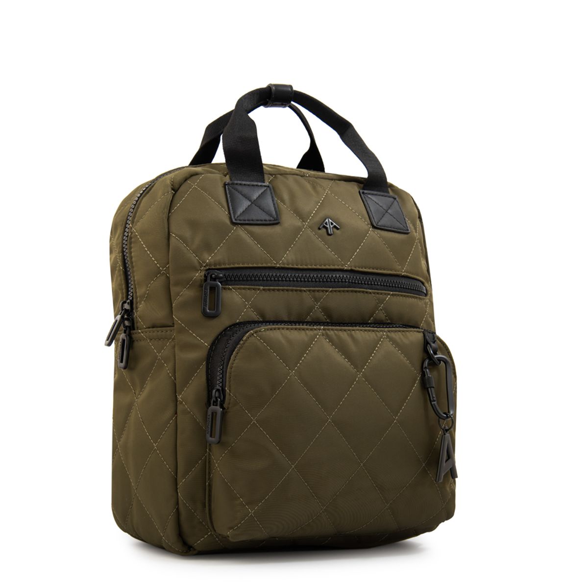 AMPHORA - Mochila porta notebook amalia mediana verde oliva