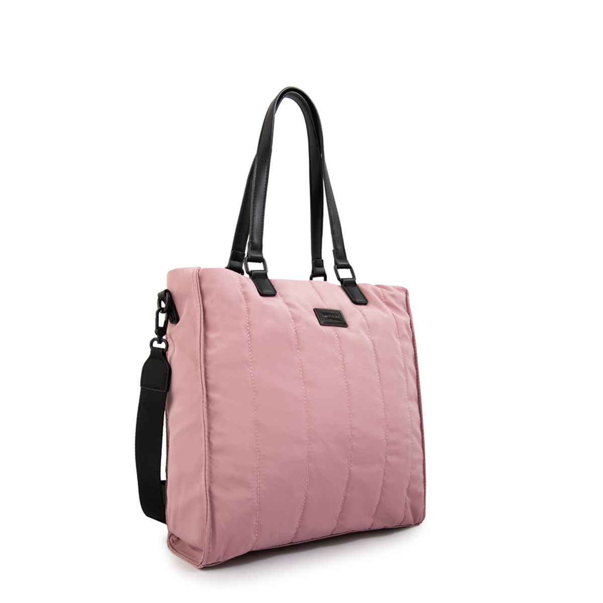 AMPHORA - Cartera tote japon mediana rosa viejo