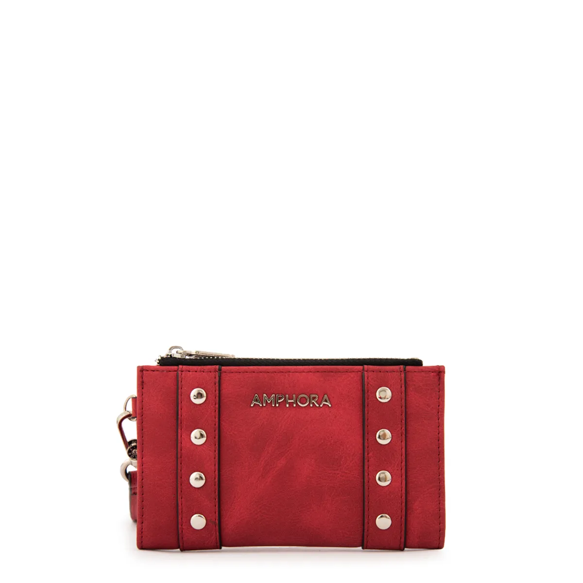 AMPHORA - Billetera doble jovi mediana rojo