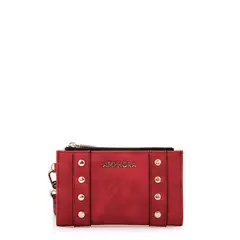 AMPHORA - Billetera doble jovi mediana rojo