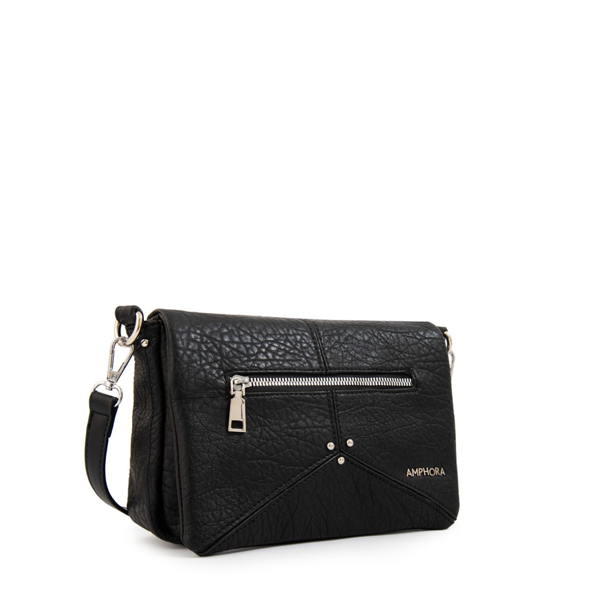 AMPHORA - Cartera bandolera edith pequeña negro