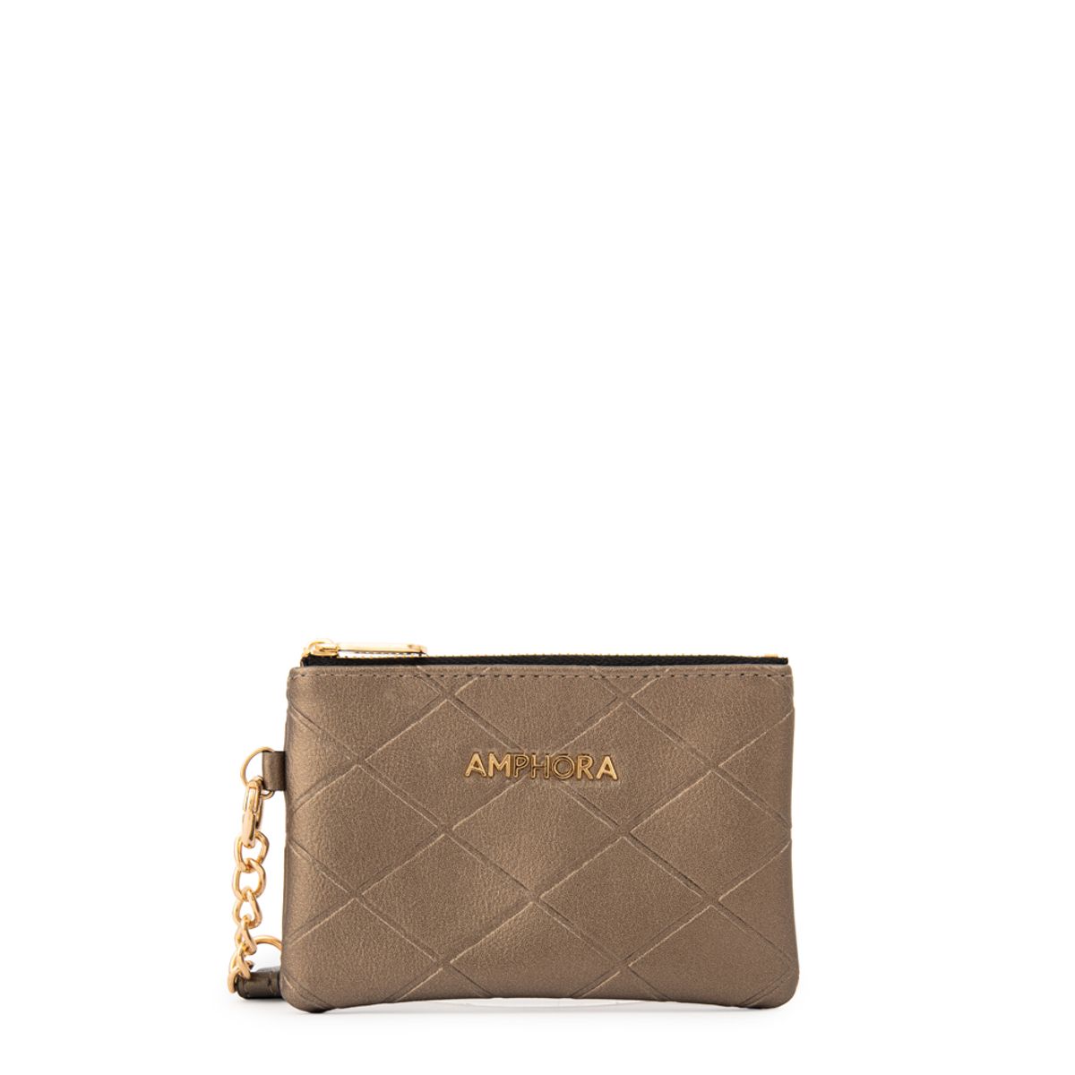 AMPHORA - Monedero suiza pequeña plateado oscuro