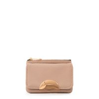 Monedero con bolsillo frontal naty pequeña rosa viejo