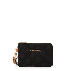 AMPHORA - Monedero gambia pequeña negro