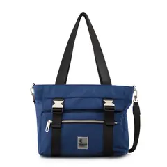 TRINUS - Cartera tote college grande azul