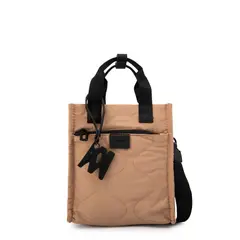 AMPHORA - Cartera Bandolera grisel pequeña beige