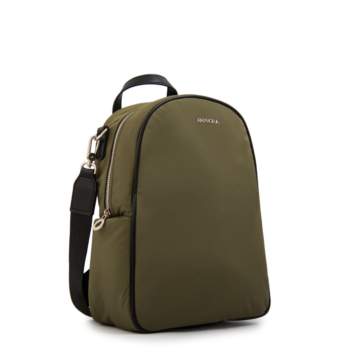 AMPHORA - Mochila catalina mediana verde oliva
