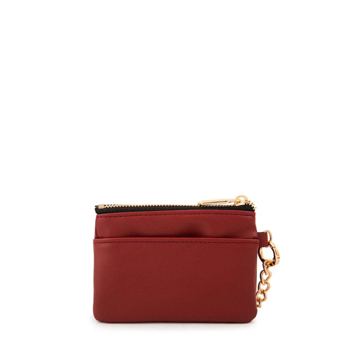 AMPHORA - Monedero con bolsillo frontal grecia pequeña rojo oscuro