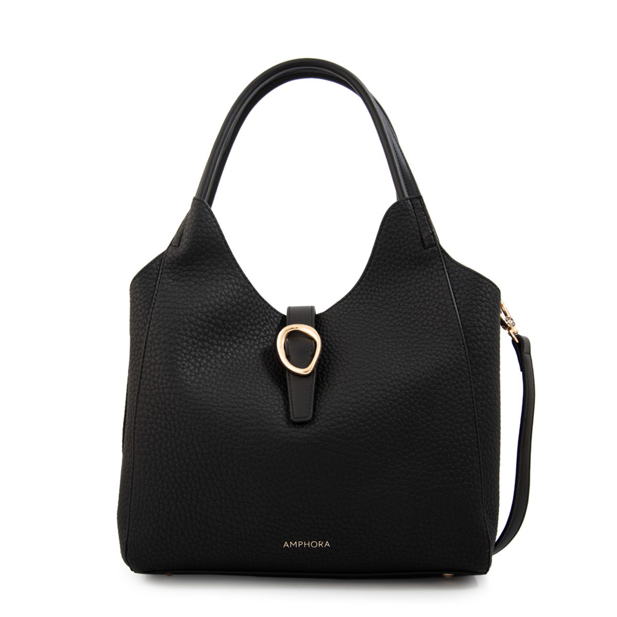 AMPHORA - Cartera tote damaris grande negro