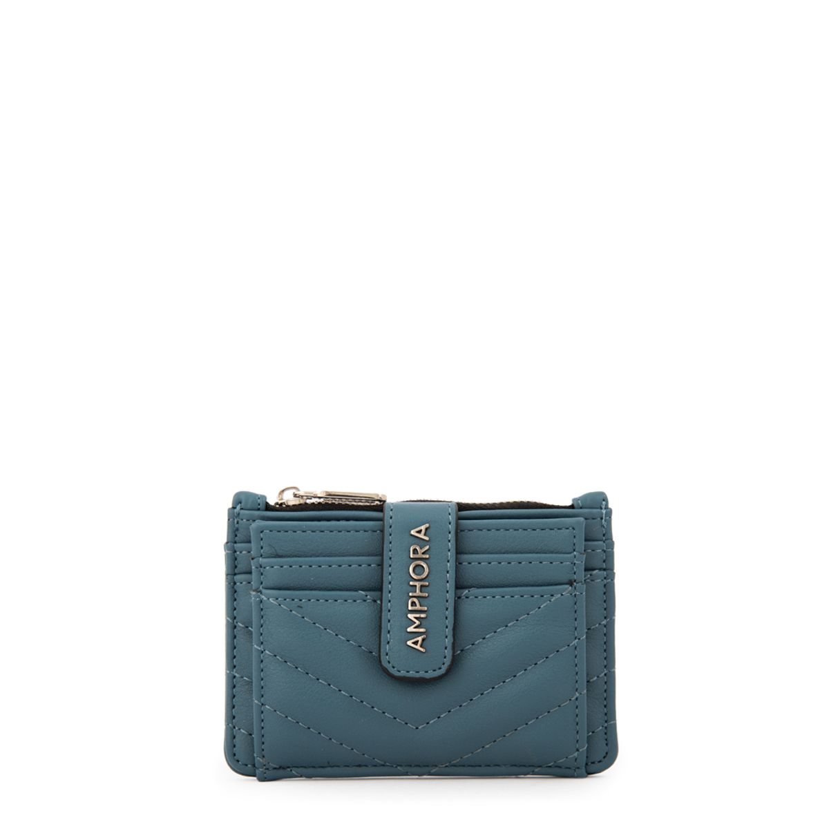 AMPHORA - Monedero marina pequeña denim