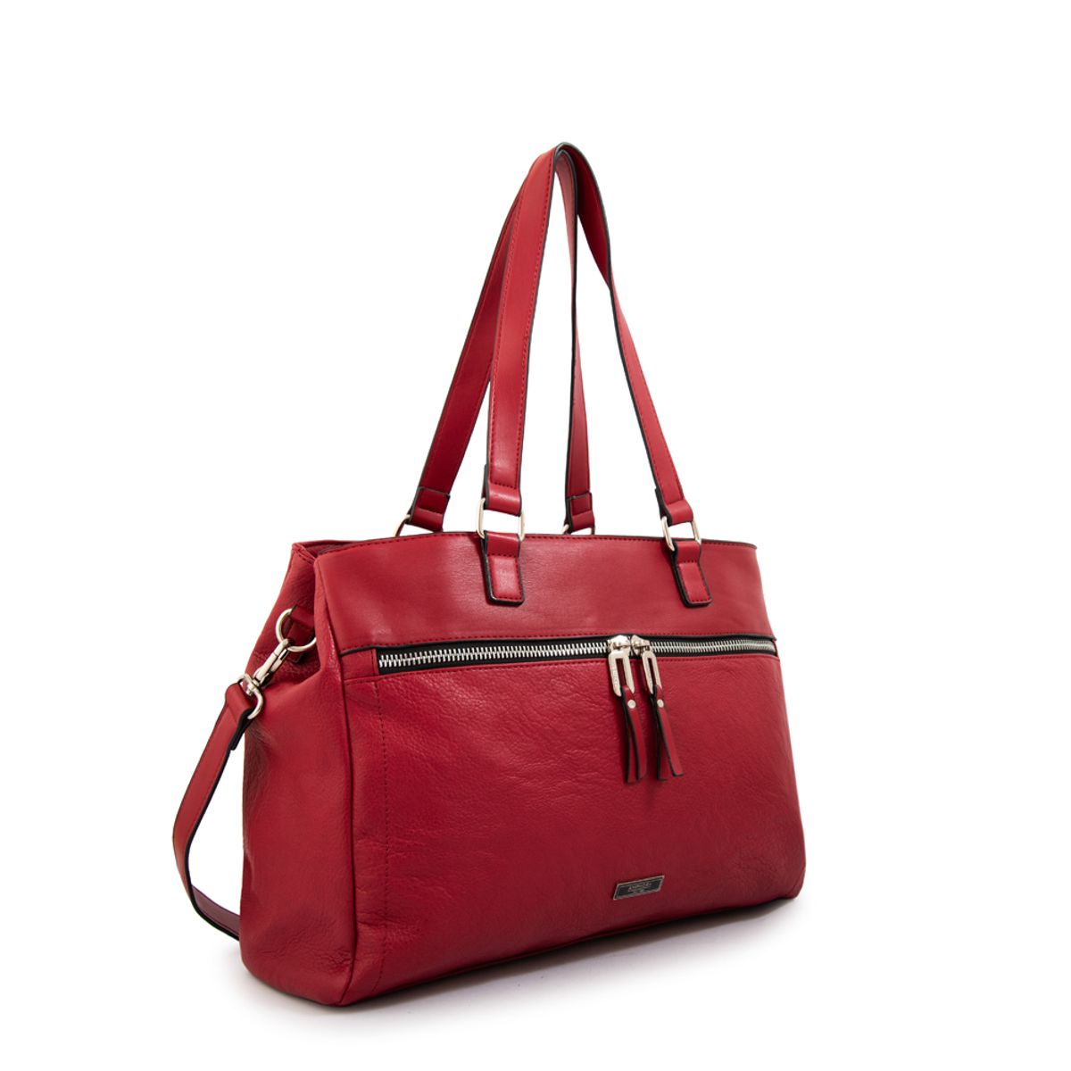 AMPHORA - Cartera tote porta notebook benin grande rojo