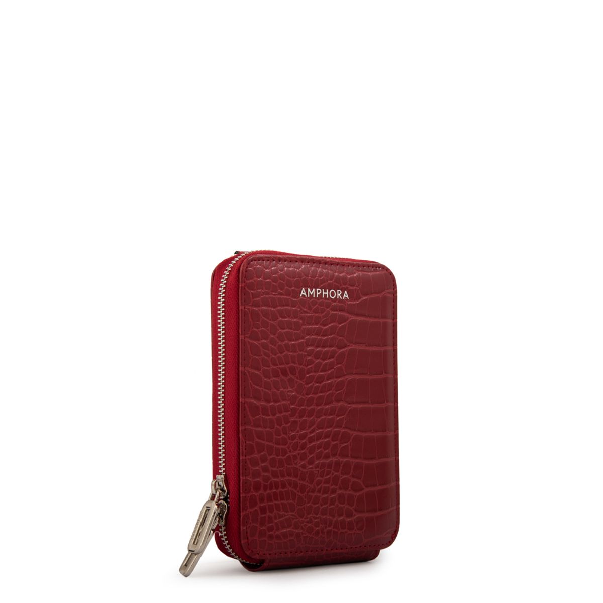 AMPHORA - Cartera bandolera porta celular boga pequeña rojo