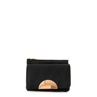 Monedero con bolsillo frontal pequeña naty negro