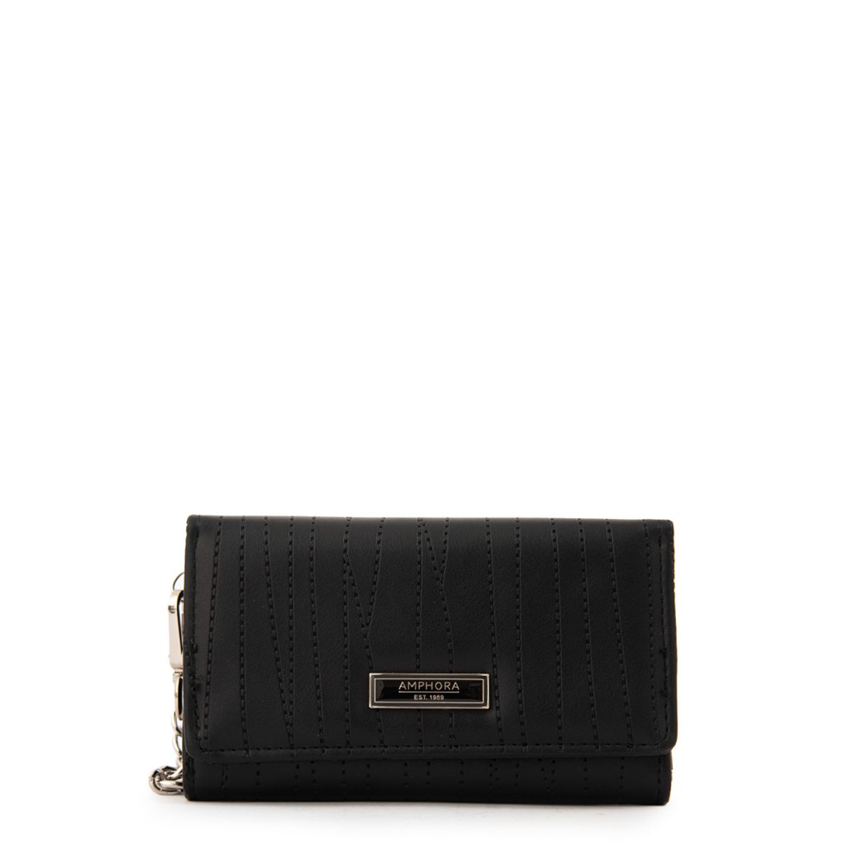 AMPHORA - Billetera guinea mediana negro