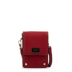 AMPHORA - Cartera bandolera con tapa canada pequeña rojo