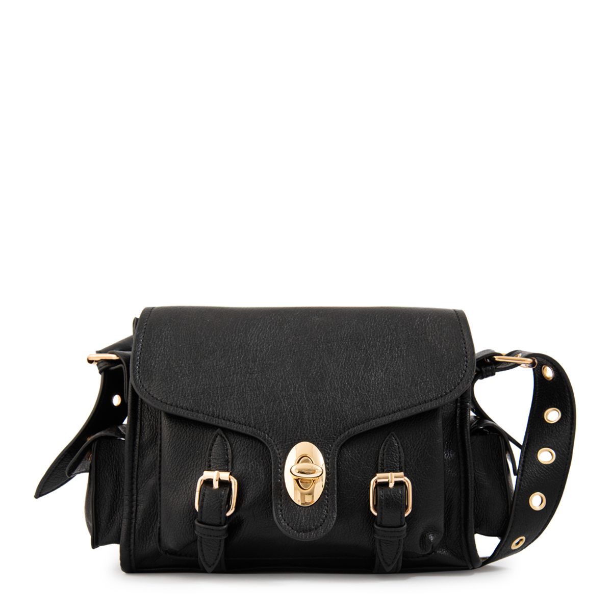 AMPHORA - Cartera bandolera marifer mediana negro