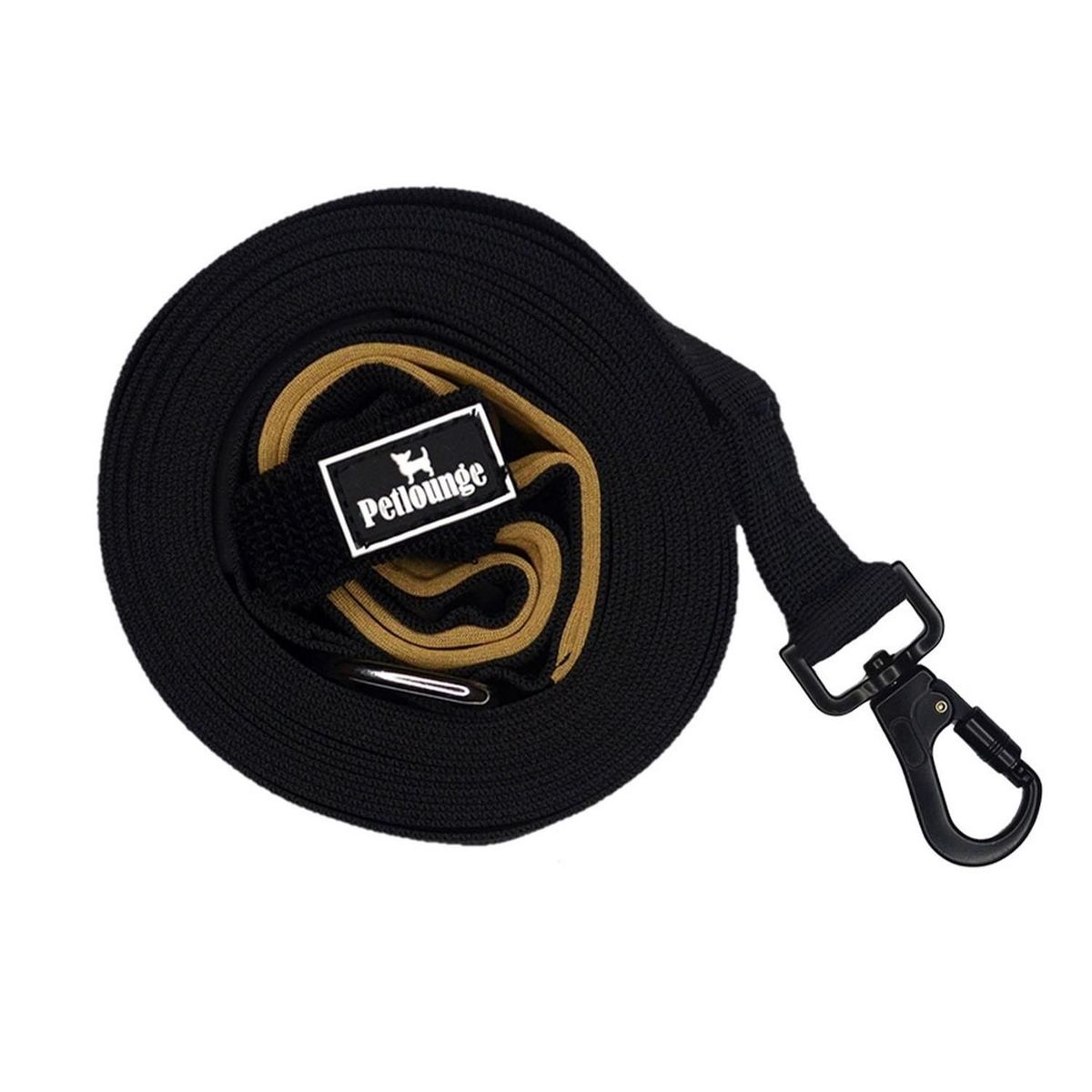 PETLOUNGE - Petlounge Correa De Paseo Adiestramiento 3m Perro Hasta 10kg - Negro - 3M