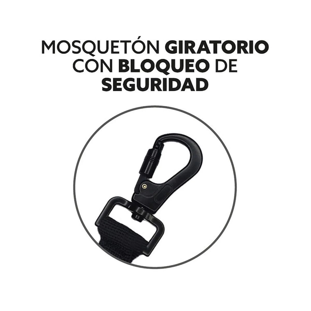 PETLOUNGE - Petlounge Correa De Paseo Adiestramiento 3m Perro Hasta 10kg - Negro - 3M
