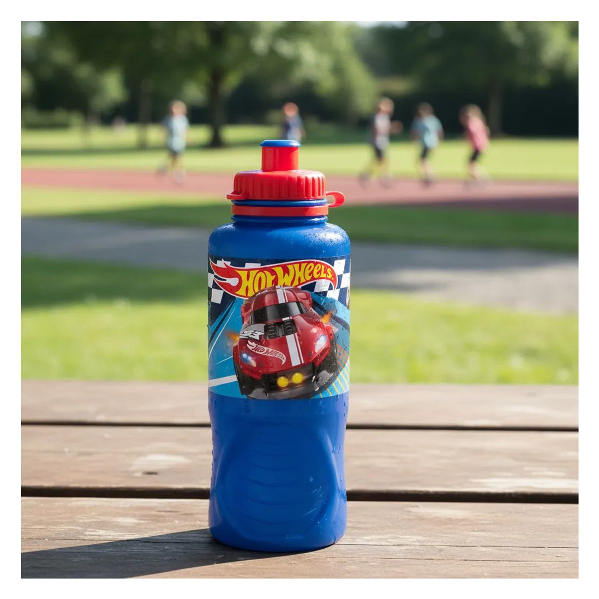 HOT WHEELS - Botella Niños 400ml Hot Wheels Libre Bpa Azul
