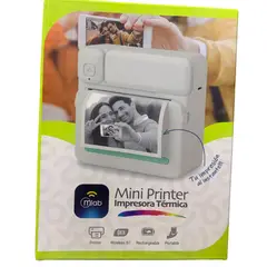 MLAB - Mini Printer Impresora Térmica Portatil 9570 Celular Blanco