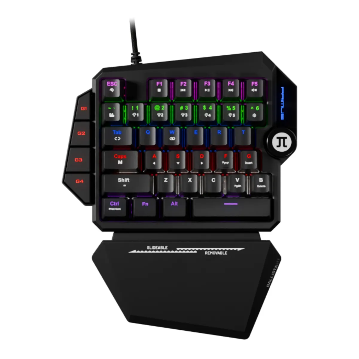 PRIMUS GAMING - Teclado Mecánico Ballista41T Gamer Una Mano Negro
