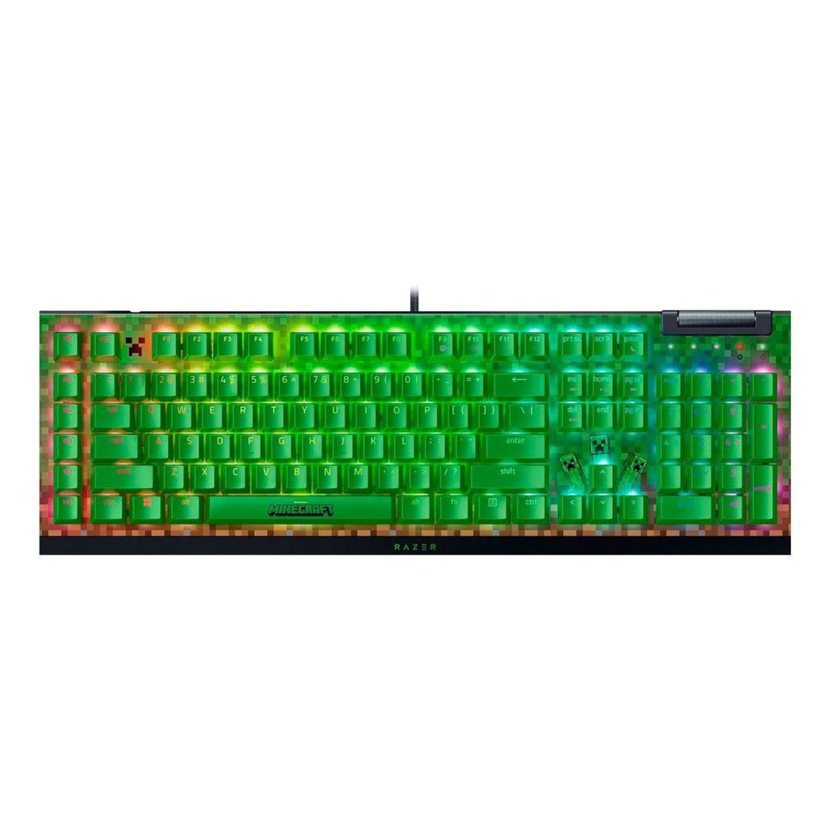 RAZER - Teclado Mecánico Razer BlackWidow V4 X Minecraft