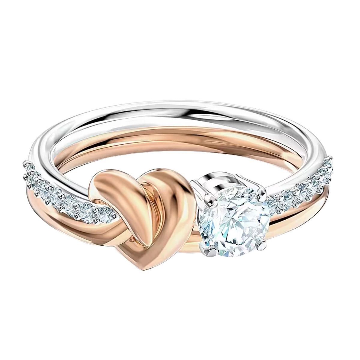 SWAROVSKI - Anillo Swarovski Lifelong Heart 5535403 Talla 58