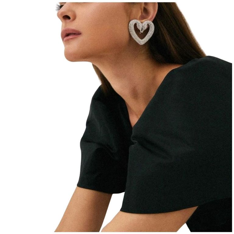 Pendientes de clip Una 5626172 Plateado TALLA UNICA