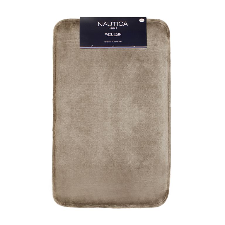 Alfombra de Bano Home flannel 50x80cm absorbente Beige