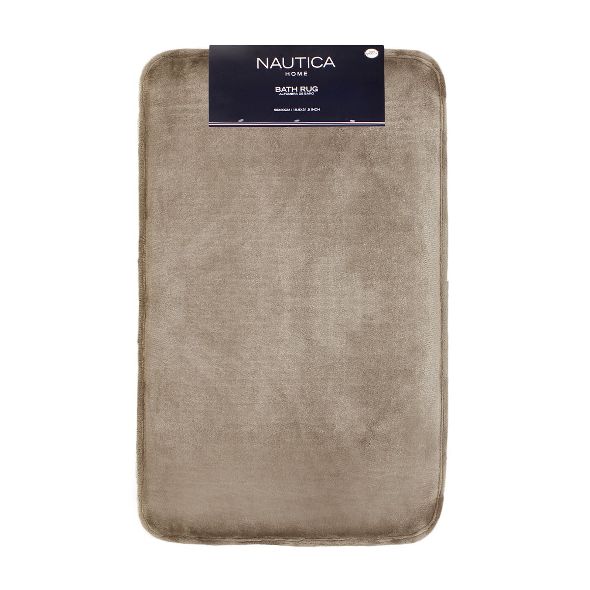 NAUTICA - Alfombra de Baño Nautica Home flannel 50x80cm absorbente Beige