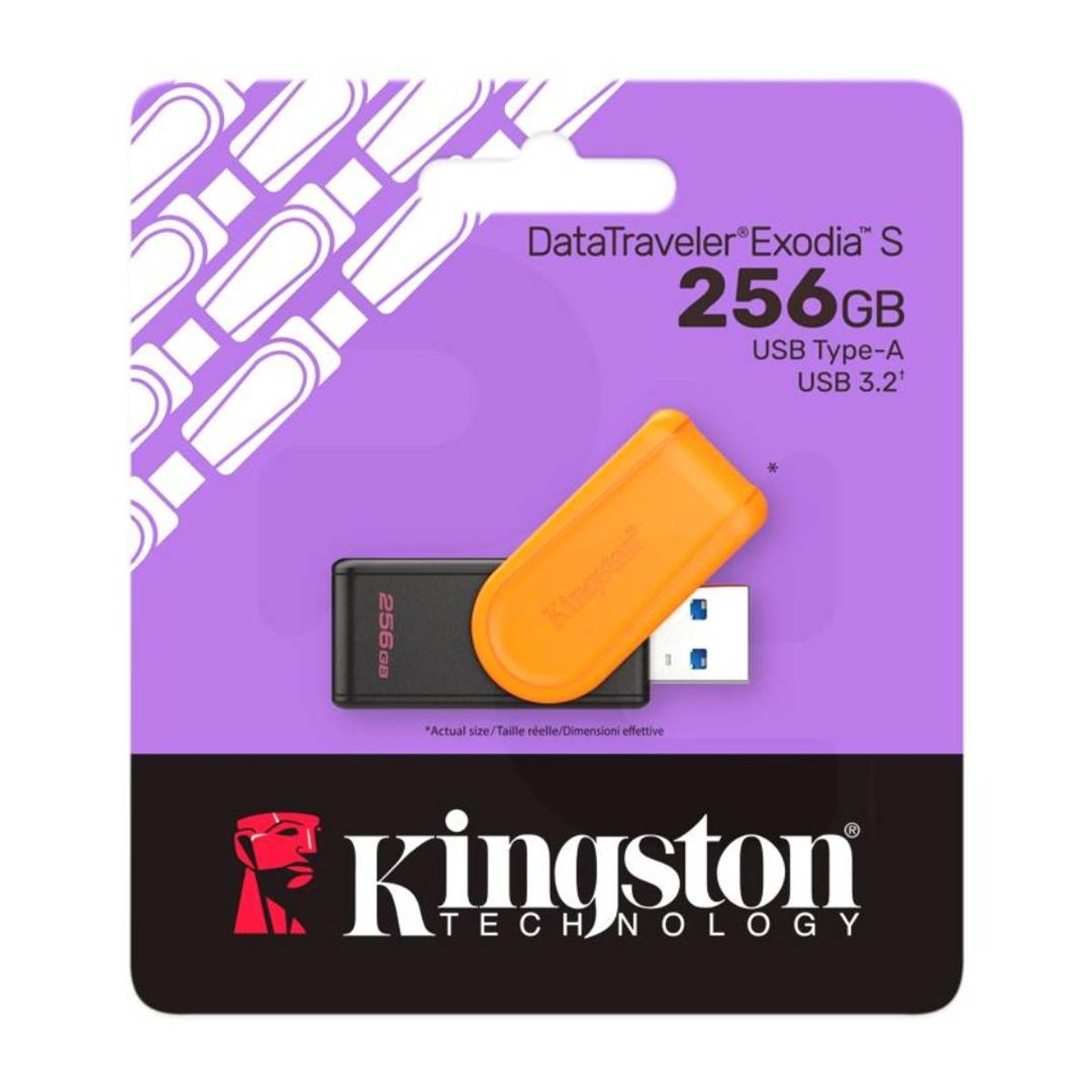 KINGSTON - Pendrive Kingston DataTraveler Exodia S Orange 256GB