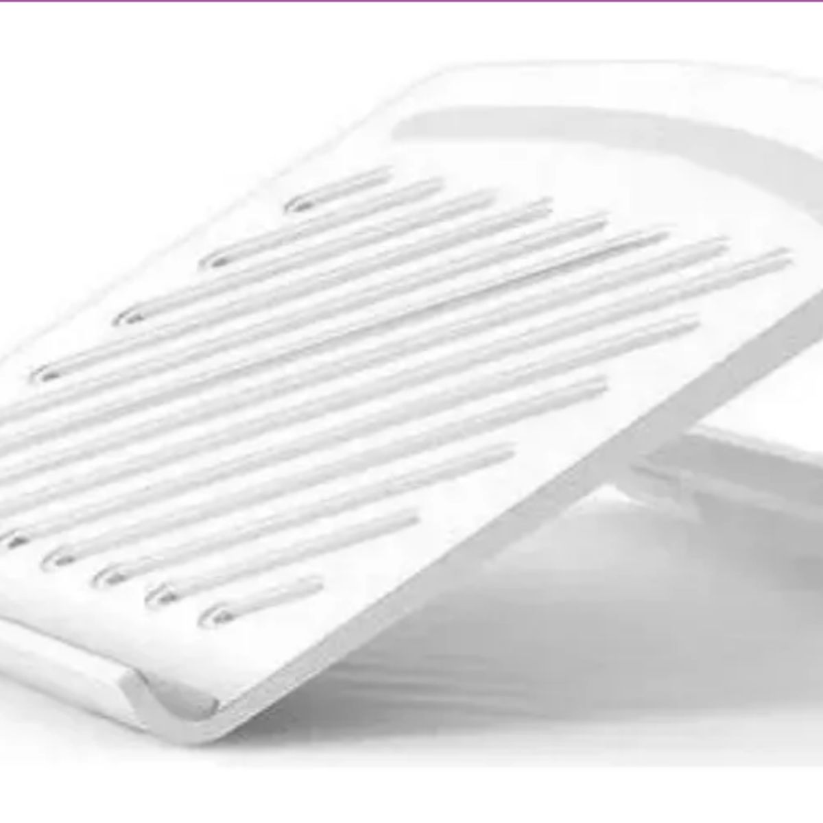 GENERICO - Soporte Alzador Notebook Plegable Base Inclinable De Laptop Color Blanco