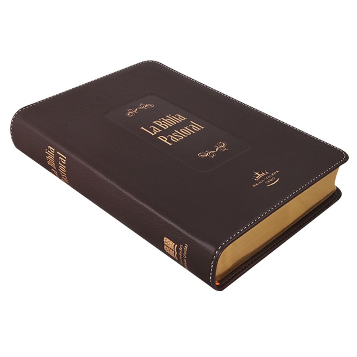 SOCIEDAD BIBLICA CHILENA - Biblia Pastoral Reina Valera 1960 Mediana Café Letra Grande