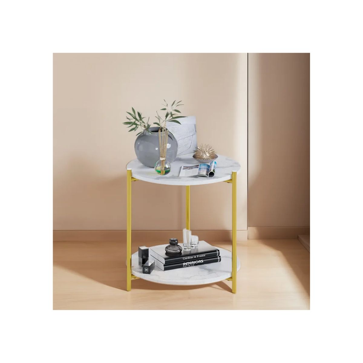 GENERICO - Mesa Centro Redonda Decorativas Mesa Living Mesa De Centro