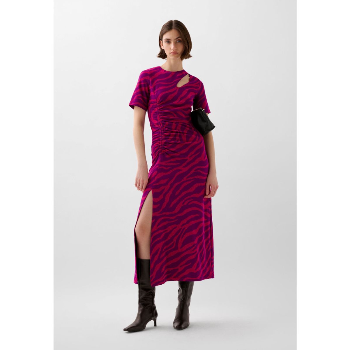 SCALPERS - VESTIDO ABERTURAS ANIMAL PRINT