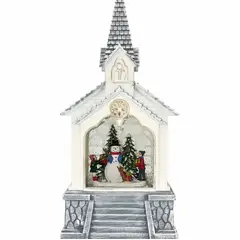 WAKESHOME - Lampara Casita Con Musical De Farola adorno Árbol Navidad