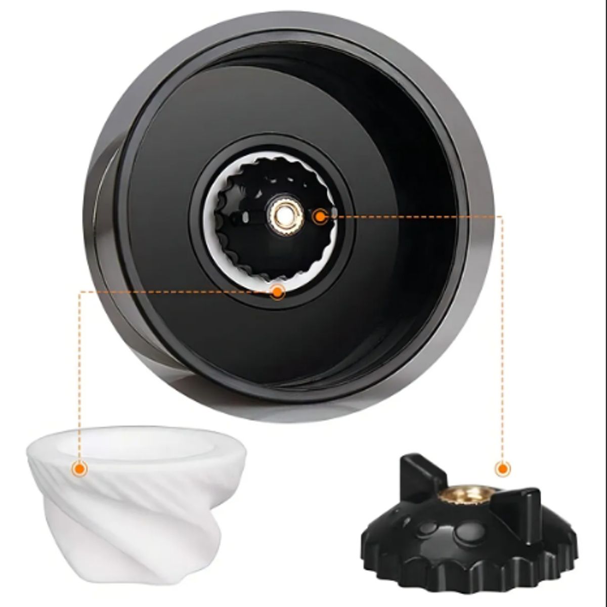 GENERICO - Molinillo Pimentero Moledor Especias Salero Ajustable Color Transparente